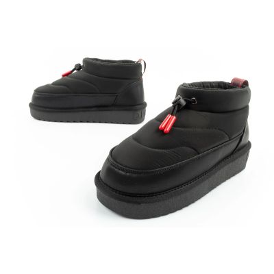 17. D.Franklin women's snow boots winter fashionable insulated ankle boots black