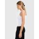4. Women's slim ribbed knit top 4F 4FRAW25TSLEF310-10S