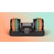 9. REBEL ACTIVE AUTOMATICALLY ADJUSTABLE CAST IRON DUMBBELLS, SET 2X10 KG, 1 KG STROKES RBA2335