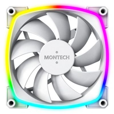 7. Montech AX120 PWM ARGB fan, 3 pcs, White - 120mm