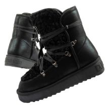 D.Franklin women's winter snow boots, fashionable fur lining, black high