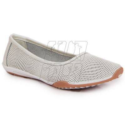 4. Leather openwork ballerinas Filippo W PAW322 white