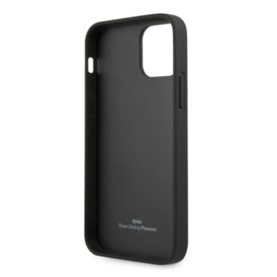 7. BMW Leather Deboss Case for iPhone 12 Pro Max - Black