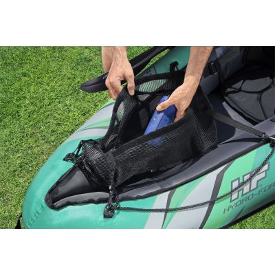 19. Bestway 65052 / 24 Sport Kayak 2 Seater Black, Green, Gray, Mint Acrylonitrile Butadiene Styrene (ABS), Nylon, Polyester, Polypropylene (PP), Polyvinyl Chloride (PVC) Inflatable Kayak
