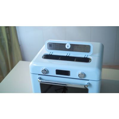 19. Smeg COF01PBEU Small Blue Steam Oven Buttons, Rotary