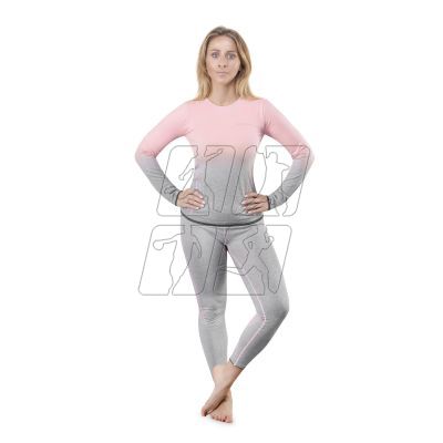 23. Thermoactive underwear Spokey Flora Set Lady Termo SM VT W 6114300000 gray and pink