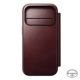 9. NOMAD Modern Leather Folio - MagSafe-compatible leather case for iPhone 17 Pro, Horween leather (burgundy)
