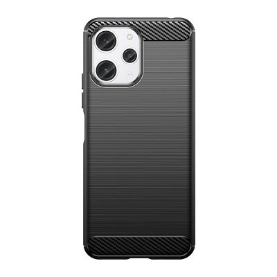 7. Flexible carbon pattern case for Xiaomi Redmi 12 Carbon Case - black