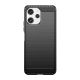 7. Flexible carbon pattern case for Xiaomi Redmi 12 Carbon Case - black