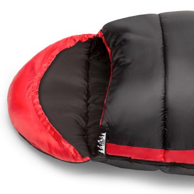 9. NILS CAMP NC2012 sleeping bag black and red