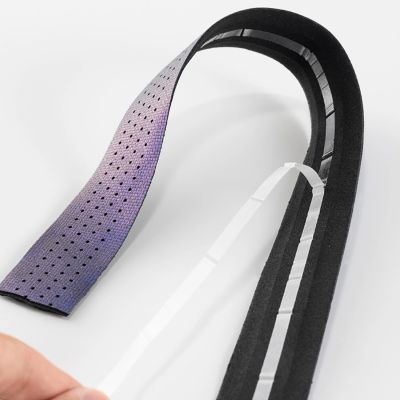3. Rockbros Handlebar Tape Perforated Silicone with Chameleon Effect - Purple