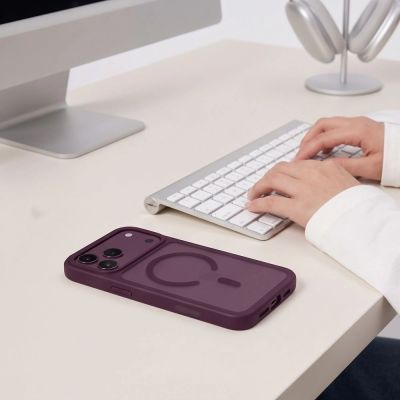 6. Tech-Protect Magmat Magsafe CC Case for iPhone 18 Pro Max / 17 Pro Max - Burgundy Matte