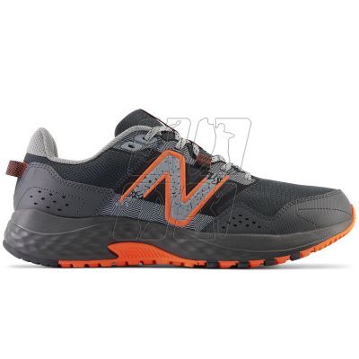 Men's trail running shoes New Balance 410 sports sneakers gray-orange (MT410LO8)