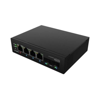 20. SWITCH LANBERG ILGE-4P-2S-90 LIGHT INDUSTRIAL POE 1XBT 3XAT 2XSFP DIN GIGABIT ETHERNET