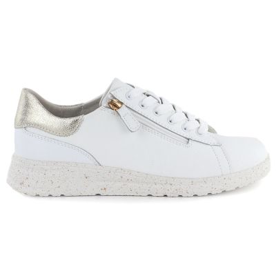7. Women's white leather sneakers eVento 138