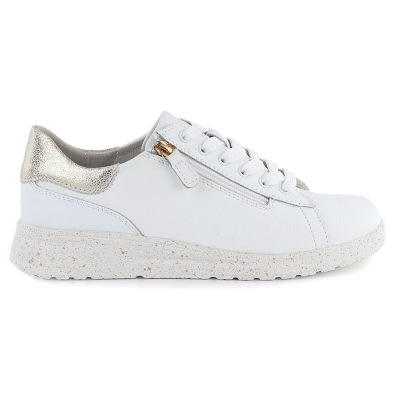 7. Women's white leather sneakers eVento 138