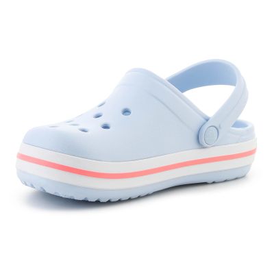 3. CROCS CROCBAND KIDS CLOG BLUE FROST/GUAVA 207006-4XQ