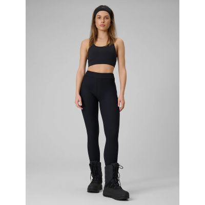 4. Women's ribbed knit leggings 4F 4FRSS26TTIGF302-20S