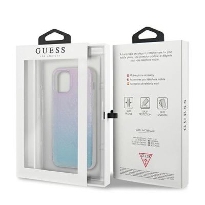 8. Guess GUHCP12S3D4GGBP iPhone 12 mini 5.4" blue-pink/blue&pink hardcase 4G 3D Pattern Collection