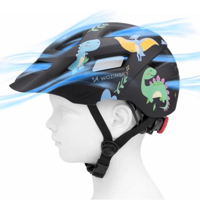 7. Wozinsky Children's MTB Bike Helmet with Detachable Visor XS - Black