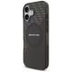 2. AMG Double Layer Transparent Rhombs MagSafe Case for iPhone 17 - Black and Red