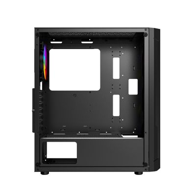 8. GEMBIRD FORNAX 400X MIDI-TOWER CASE (2X USB 3.0, 1X USB 2.0, HD AUDIO, GLASS SIDE PANEL, ARGB BACKLIGHT) BLACK