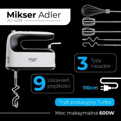 11. ADLER AD 4229 hand mixer