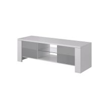 TV cabinet WEST 42/130/42 white/grey gloss