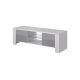 TV cabinet WEST 42/130/42 white/grey gloss