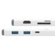 3. Baseus Lite Series multifunctional HUB USB Type C - 2 x USB 3.0 / USB Type C PD / HDMI 1,4 / SD / TF white (WKQX050102)