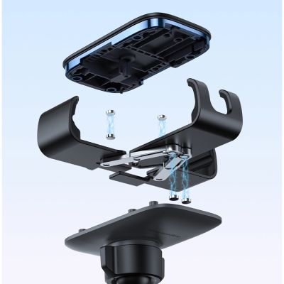 11. Baseus Metal Age 3 Car Phone Holder, Gravity, for Air Vent - Black