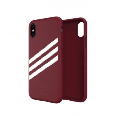 7. Adidas OR Molded PU Suede case for iPhone X / XS - burgundy