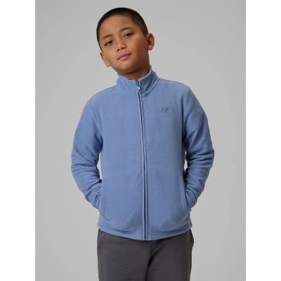 Regular fleece without hood for boys 4F 4FJRSS26TFLEM508-32S