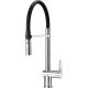 Kitchen tap with flexible spout - 2 types of stream