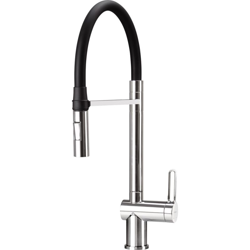 Kitchen tap with flexible spout - 2 types of stream