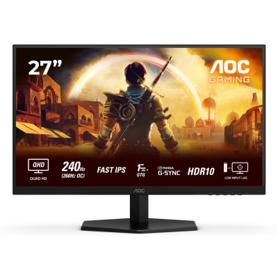 18. Monitor AOC Certified Q27G42ZE 27" IPS QHD Connector 16:9 260 Hz 1 ms 2560 x 1440 pixels 300 cd/m2 Number of HDMI ports: 1 Black
