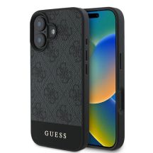 Guess 4G Bottom Stripe Case for iPhone 16 Plus 6.7" - Gray