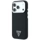 2. Guess Grained Triangle Logo MagSafe Case for iPhone 17 Pro / 18 Pro - Black