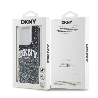 8. DKNY Liquid Glitter Big Logo iPhone 13 Pro / 13 Case - Black