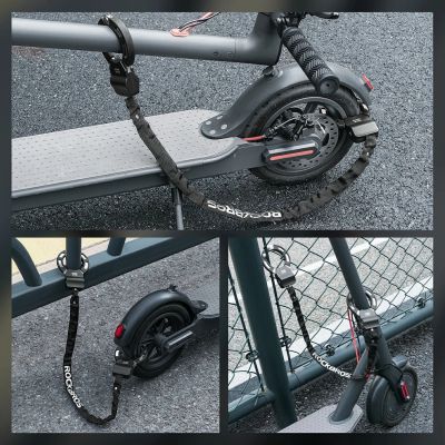 4. Rockbros 85922 Chain Lock for Scooters and Bikes - Black