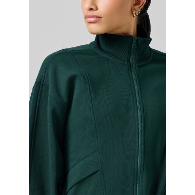 5. CASALL Comfy Full Zip Sweater, green