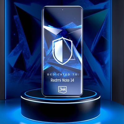 5. Tempered glass 3mk HardGlass Max Lite Black for Xiaomi Redmi Note 14 5G