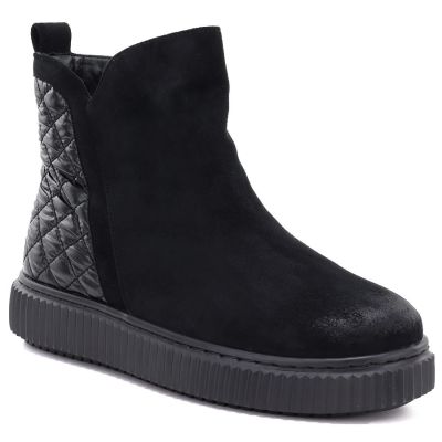 5. Women's insulated black ankle boots Potocki Z25-JE19365