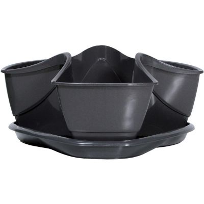 25. VERICAL GARDEN CASCADE HERB POT - GRAPHITE
