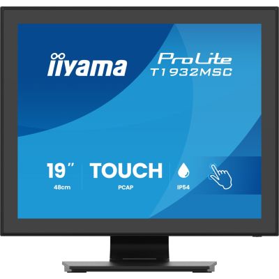 15. iiyama ProLite T1932MSC-B2S computer monitor 48.3 cm (19") 1280 x 1024 px SXGA LED Touchscreen Black
