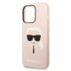 6. Karl Lagerfeld KLHMP14XSLKHLP iPhone 14 Pro Max 6.7 "hardcase light pink / light pink Silicone Karl`s Head Magsafe