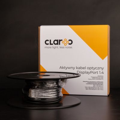 5. CLAROC-DP-14-30M Claroc optical cable DisplayPort 1.4 AOC, 8K, 30 m