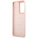 7. Guess GUHCS21LLSVSPI S21 Ultra G998 pink/pink hardcase Script Vintage