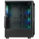 4. RAMPAGE SHIVA PC Case with Window, 4x 120 mm Rainbow Fans, Black