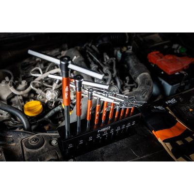 14. Pin wrenches 2-10 mm, set of 10 in a rack